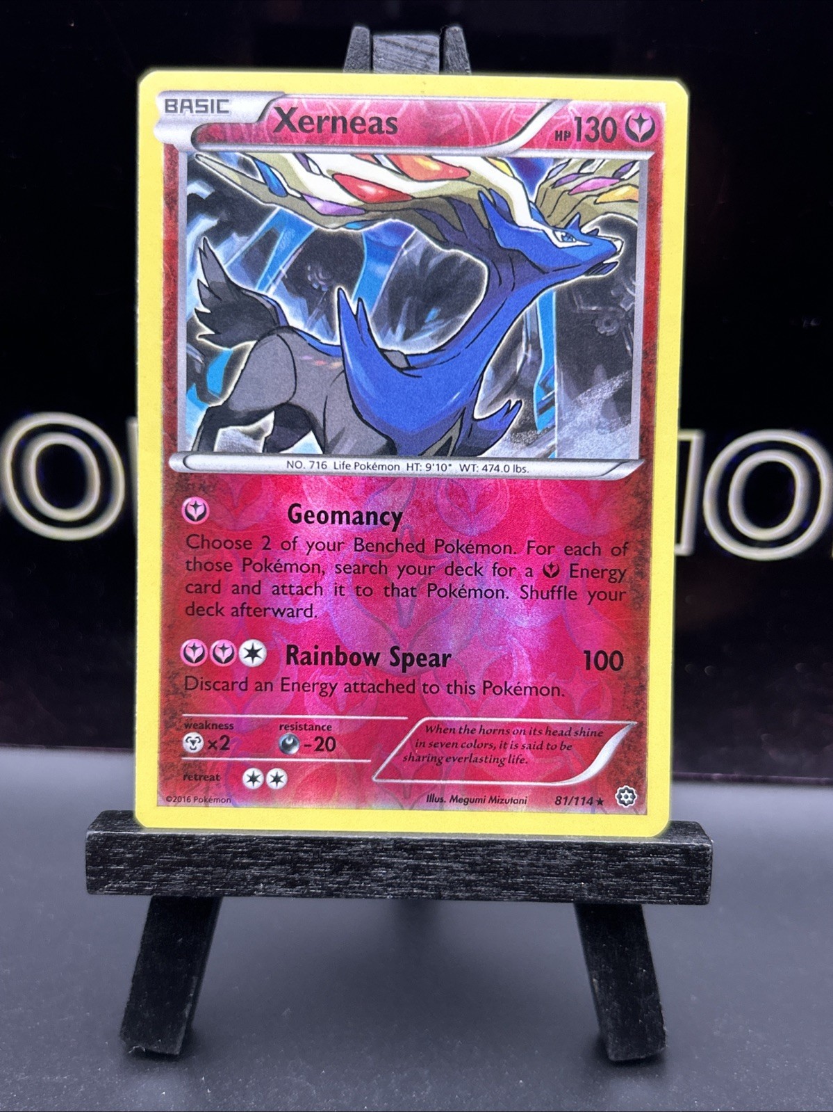 XERNEAS 81/114 XY STEAM SIEGE POKEMON (REVERSE HOLO, LP)