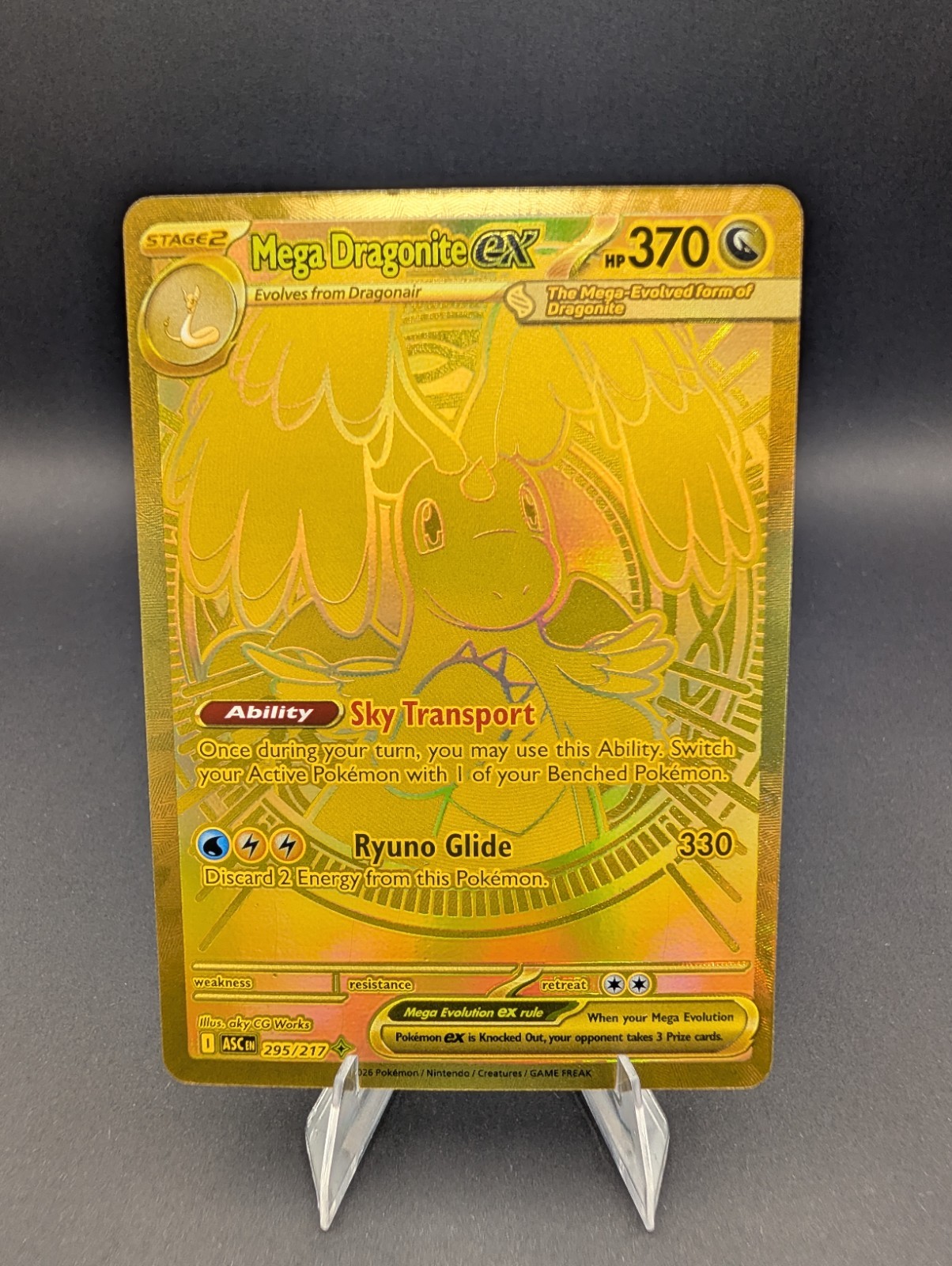Mega Dragonite ex – 295/217 – Mega Hyper Rare – Mega Evolution: Ascended Heroes