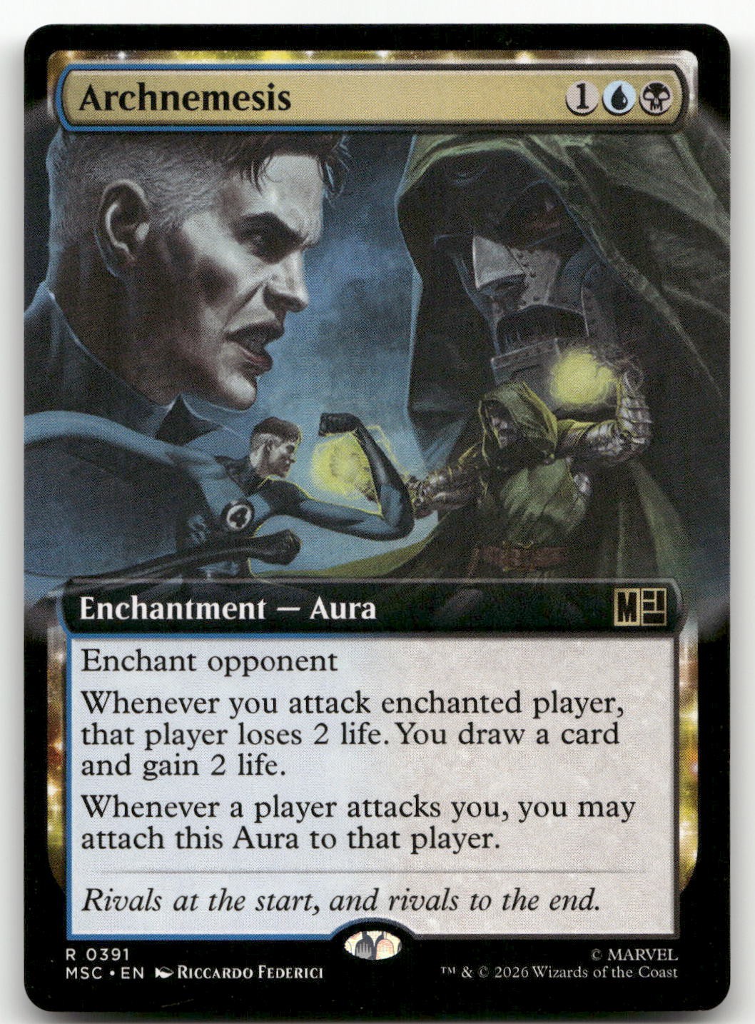 Archnemesis (Extended Art) #391 NM Commander: Marvel Super Heroes MSC Magic MTG