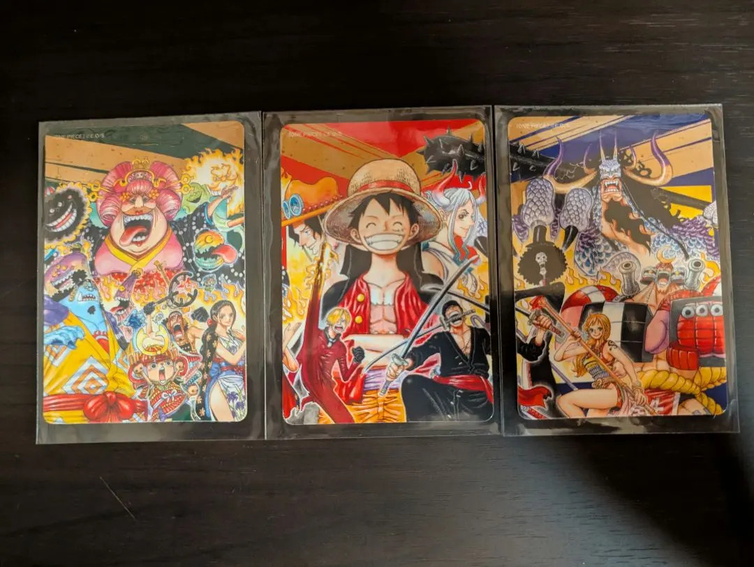 One Piece Luffy Shanks 3set Shueisha Natsucomi 2022 Double Sticker Eiichiro Oda