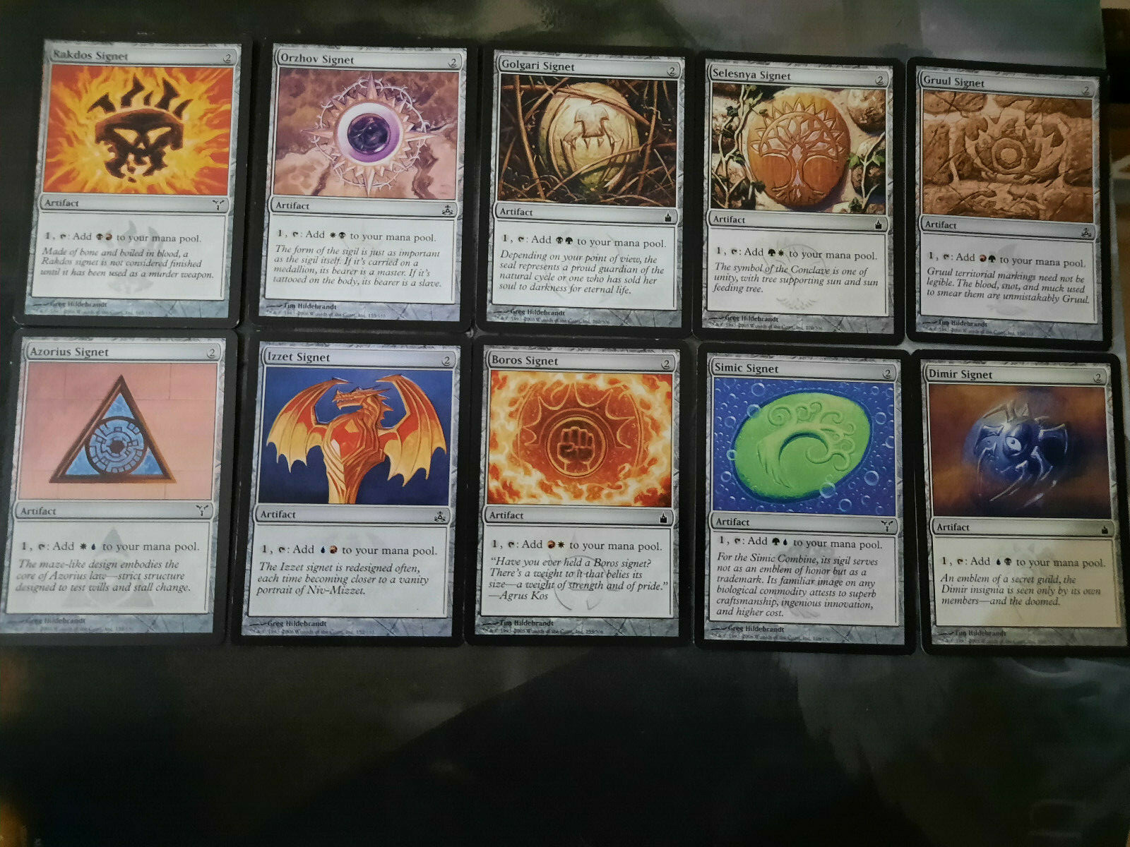 MTG Magic – 10 x Original Ravnica Signet (Rakdos, Dimir, Boros, Izzet ++) Ex/LP