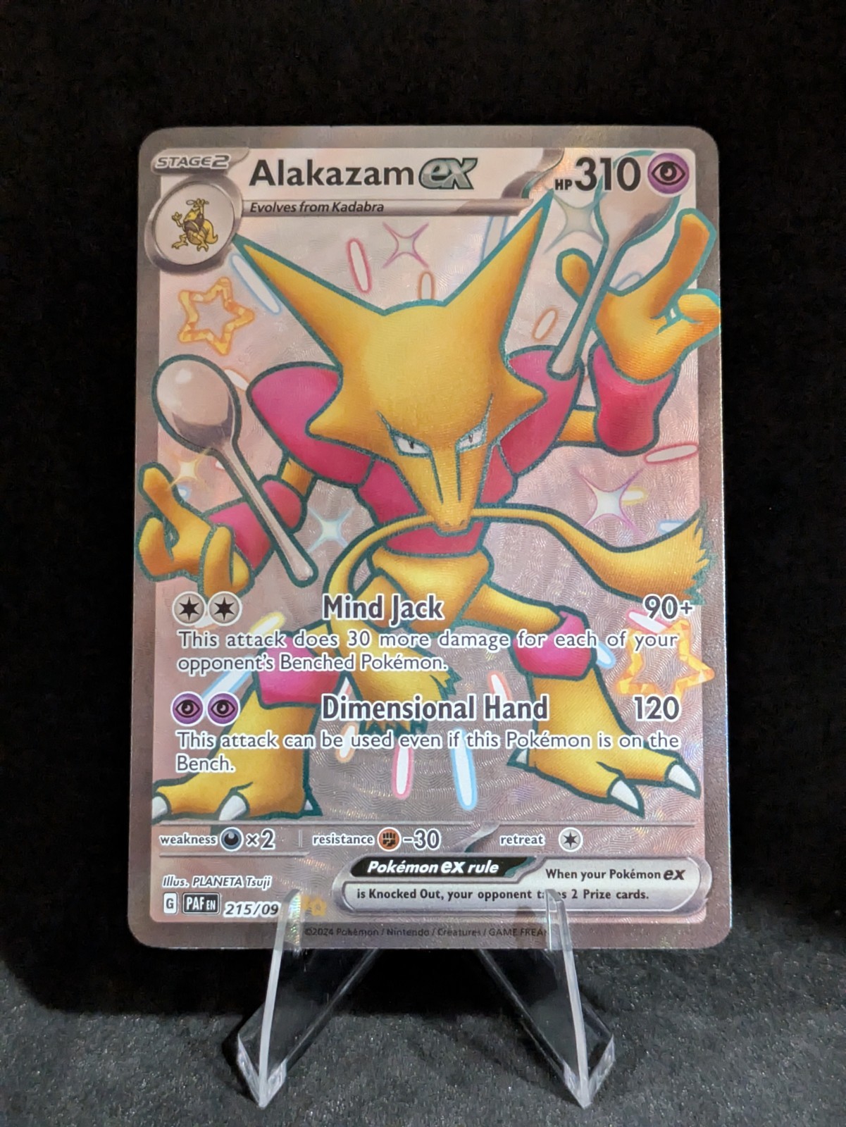 Alakazam ex 215/091 SV: Paldean Fates Holo