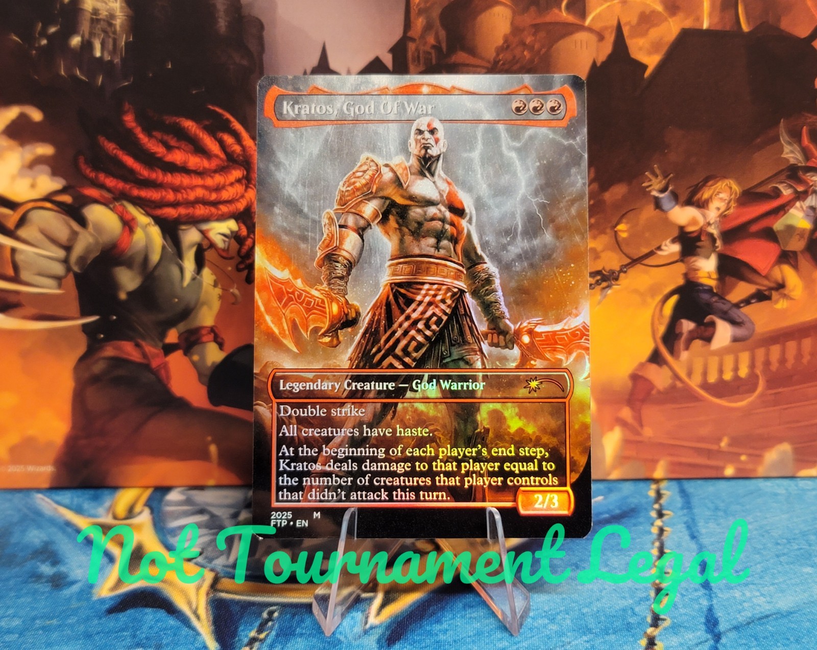 FTP Kratos God Of War Foil Secret Lair MTG