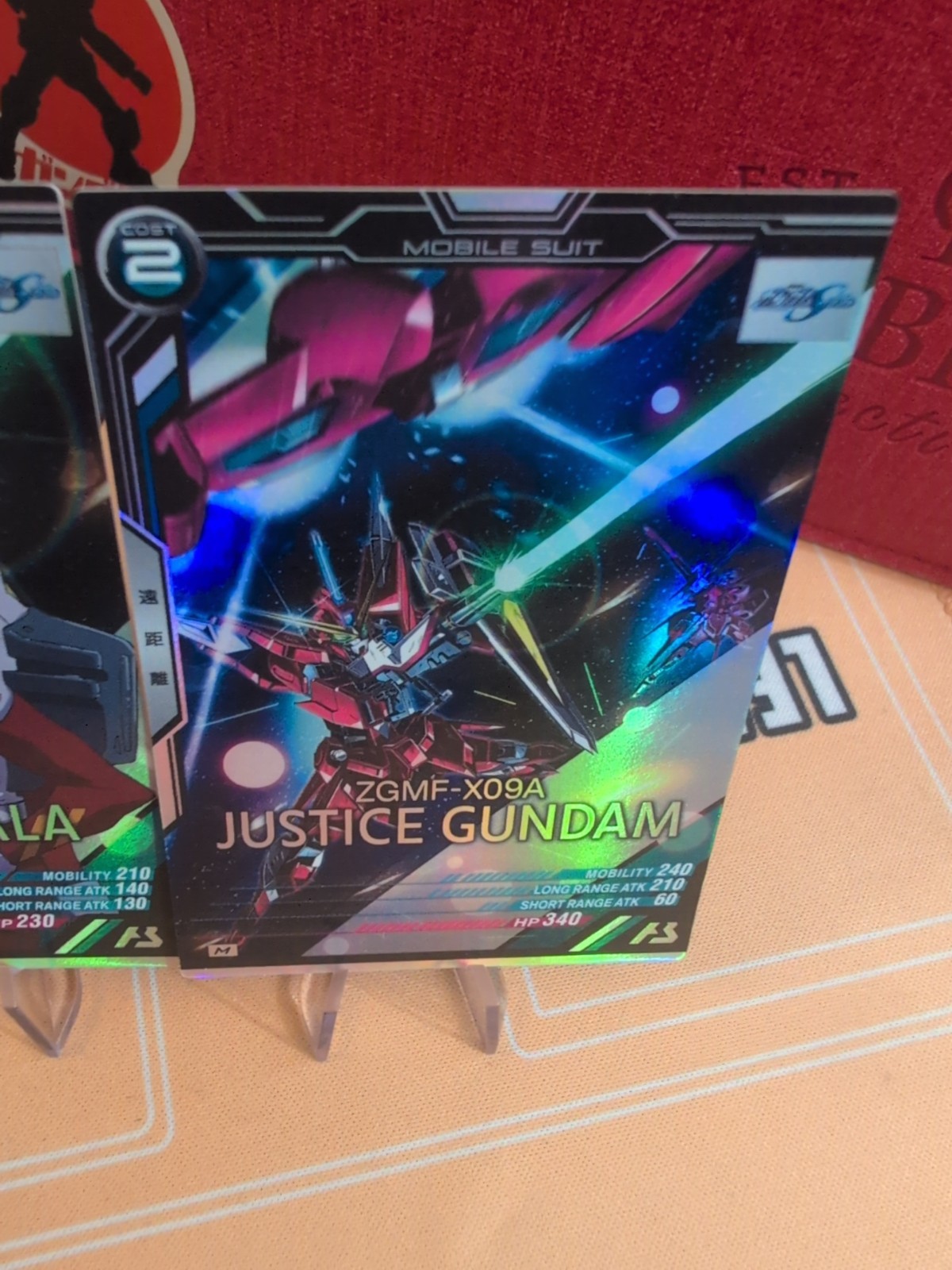 Athrun Zala Justice Gundam SEED CCG Arsenal Base Master Rare Card Pair Japan TCG
