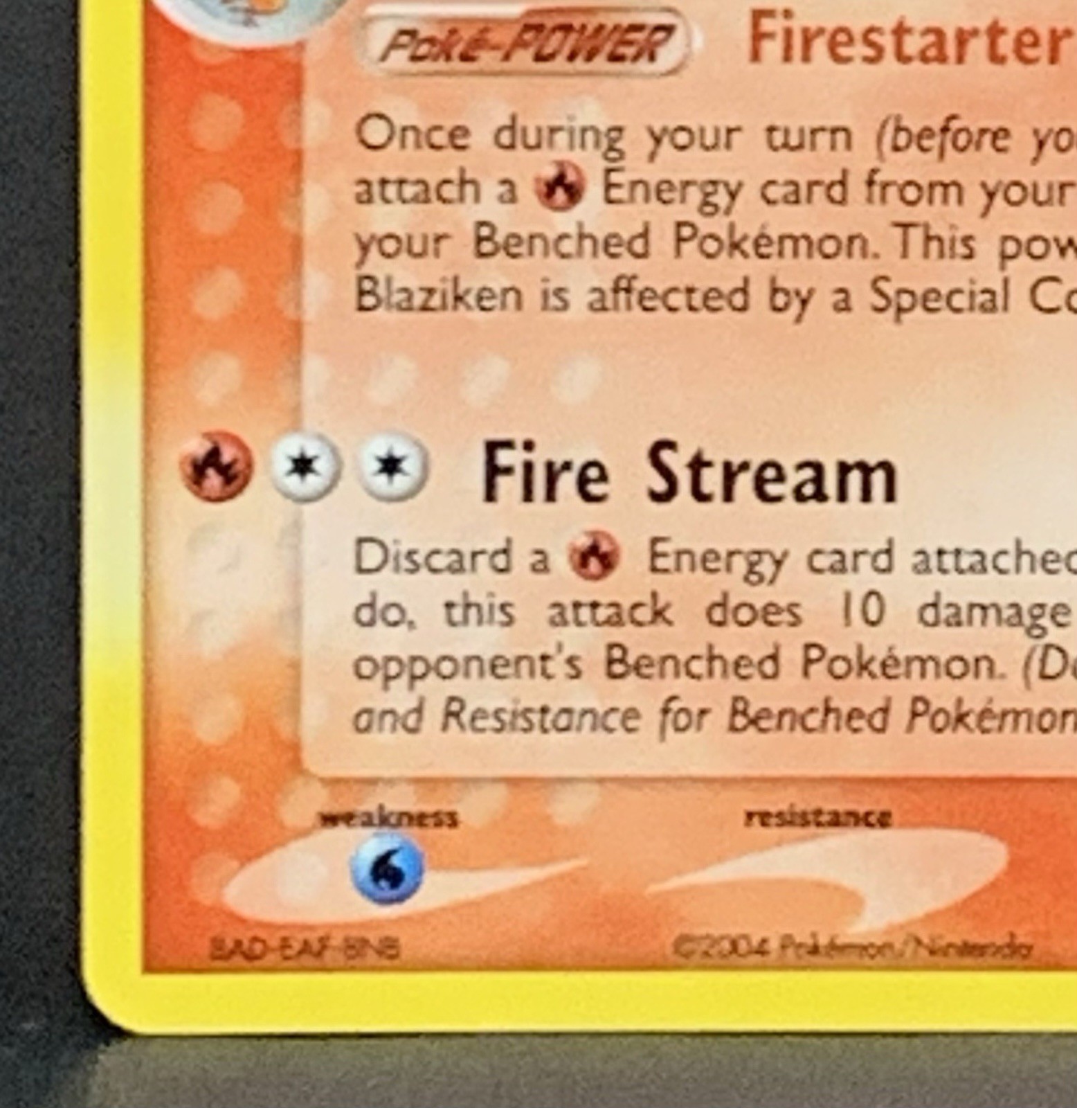 2004 Pokemon EX Battle Stadium Deck Blaziken 3/109 Holo Foil NM-MT