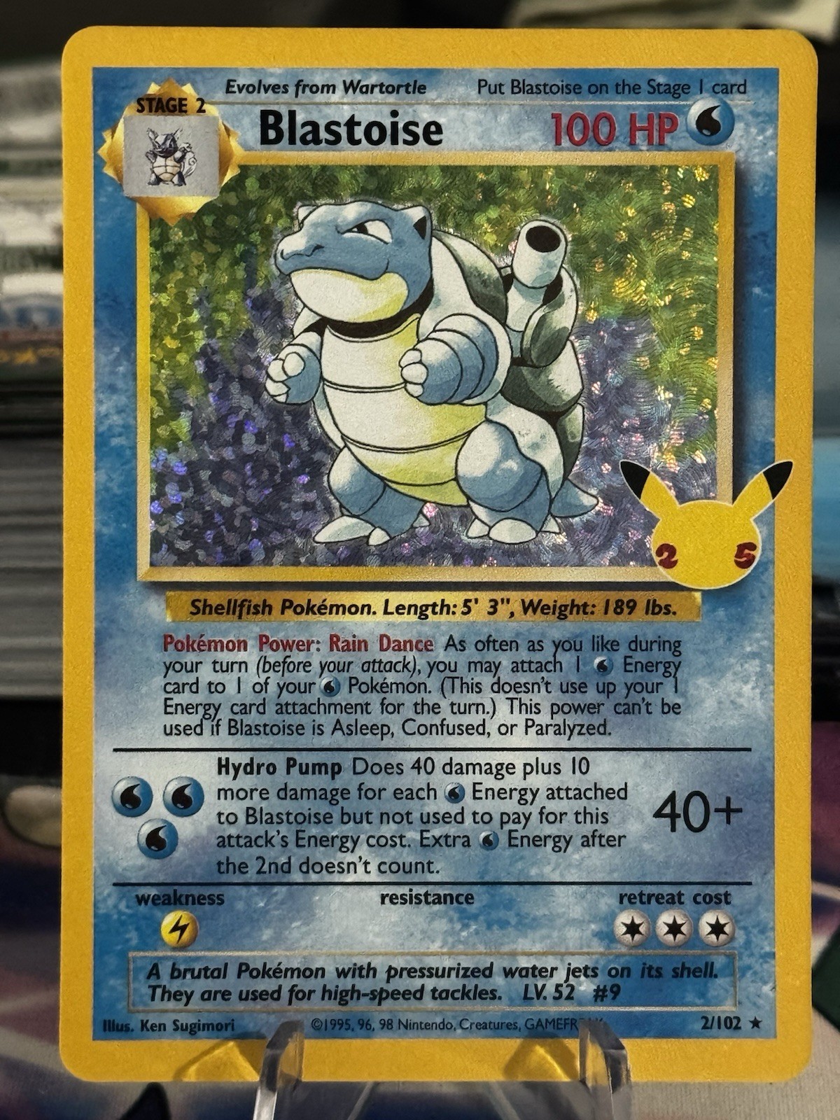 Blastoise 2/102 Celebrations: Classic Collection Holo