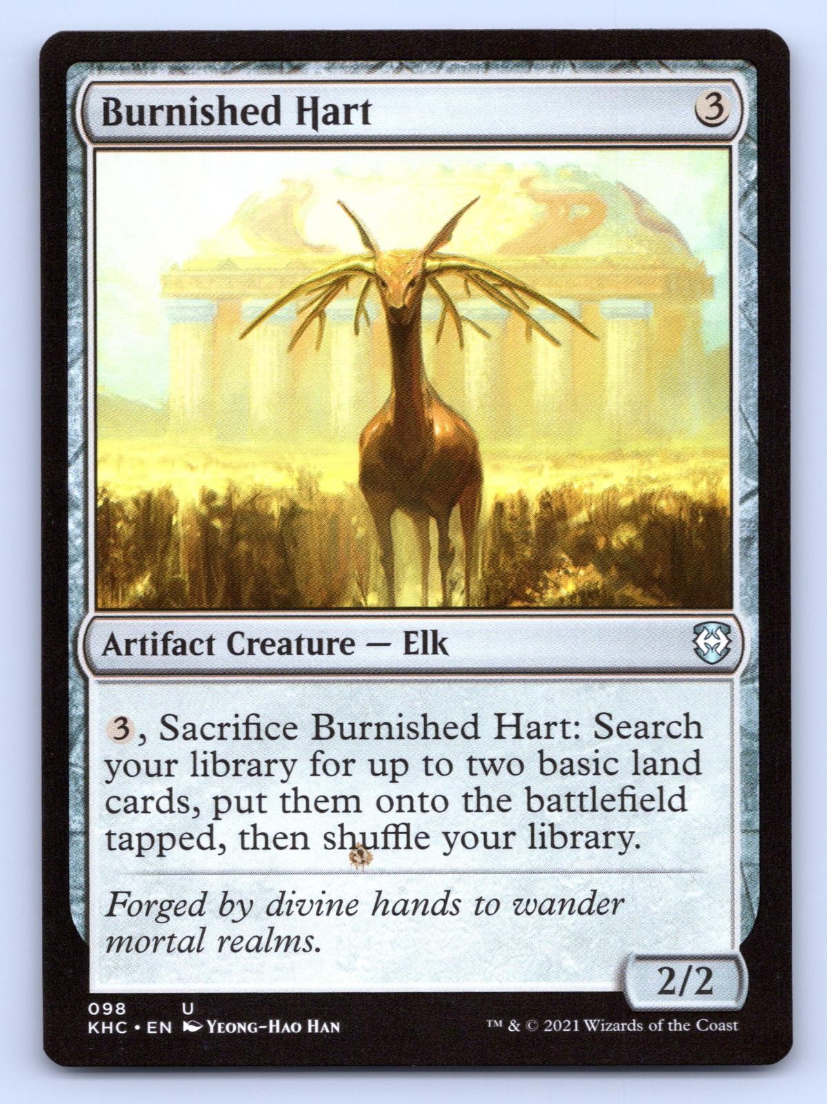 Burnished Hart 98 Uncommon Commander: Kaldheim Magic: The Gathering Near Mint