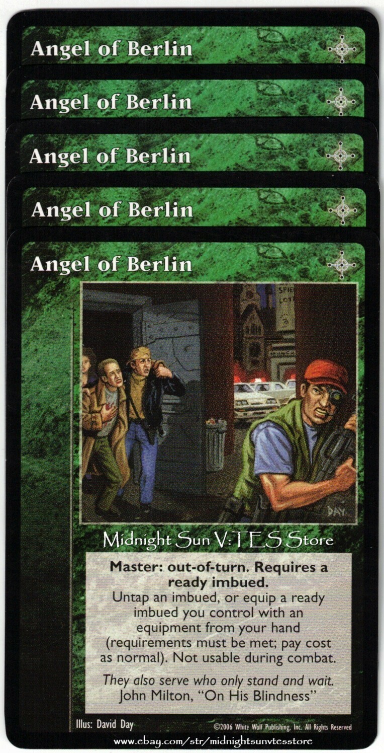 Angel of Berlin x4 + 1 Nights of Reckoning V:TES VTES Vampire CCG