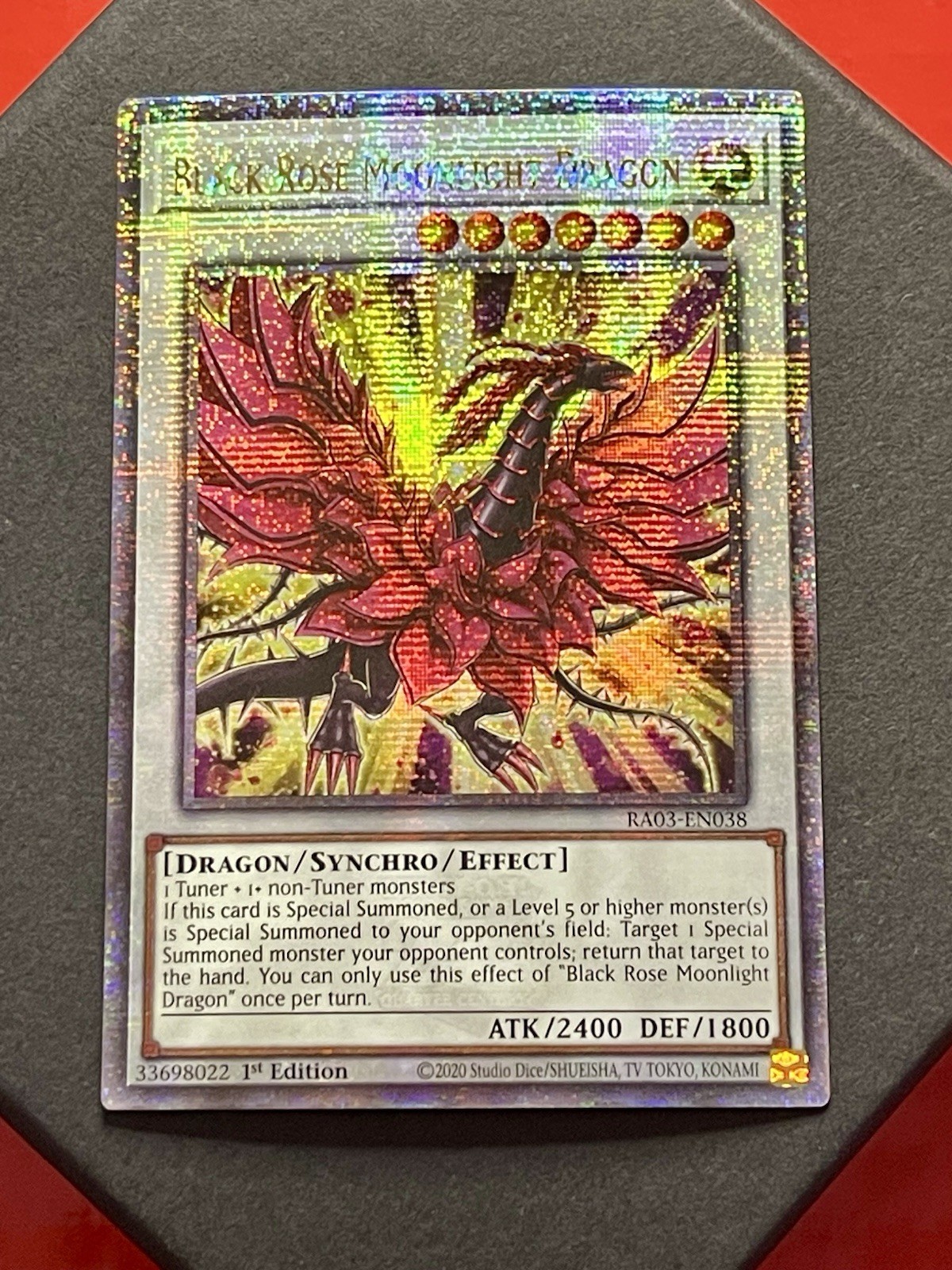 Black Rose Moonlight Dragon | RA03-EN038 | Quarter Century Secret Rare | YuGiOh!