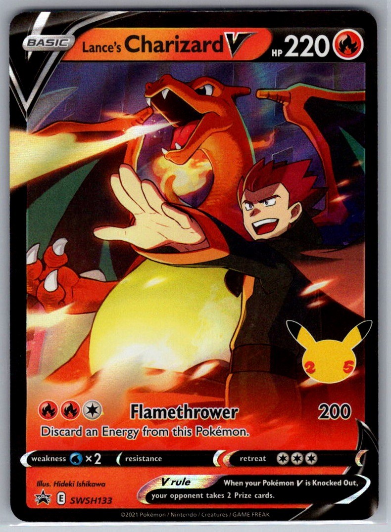 Lance’s Charizard V SWSH133 Pokemon Sword & Shield Promo P Holo