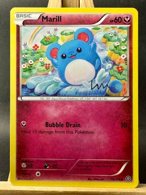 Marill Shibuzoh Pokemon Trading Card Game Common XY – Steam Siege 76/114 NM