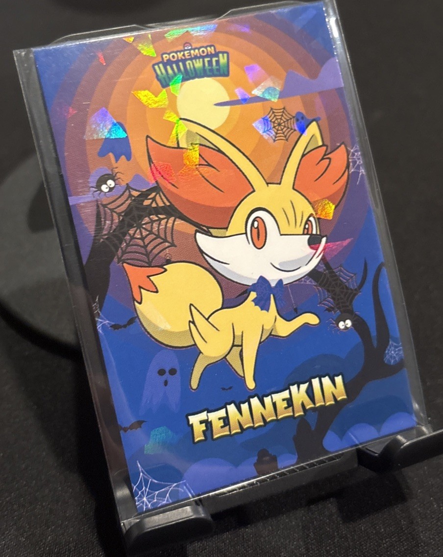 Rare Pokemon Halloween Full Art Fennekin Card Database Low Pop Card 🎃