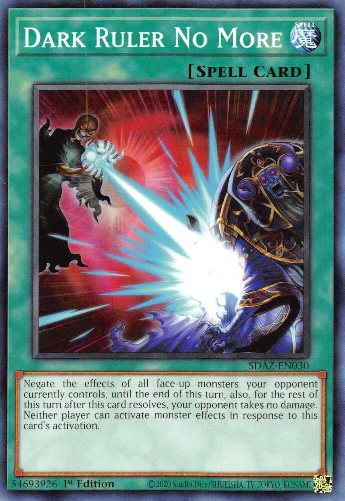 Yugioh Dark Ruler No More 1st Edition Common SDAZ-EN030 NM