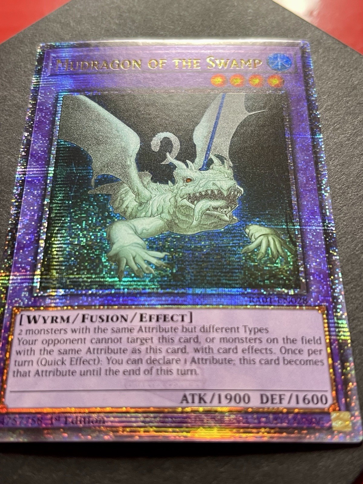Mudragon Of The Swamp | RA01-EN028 | Quarter Century Secret Rare | NM | YuGiOh!
