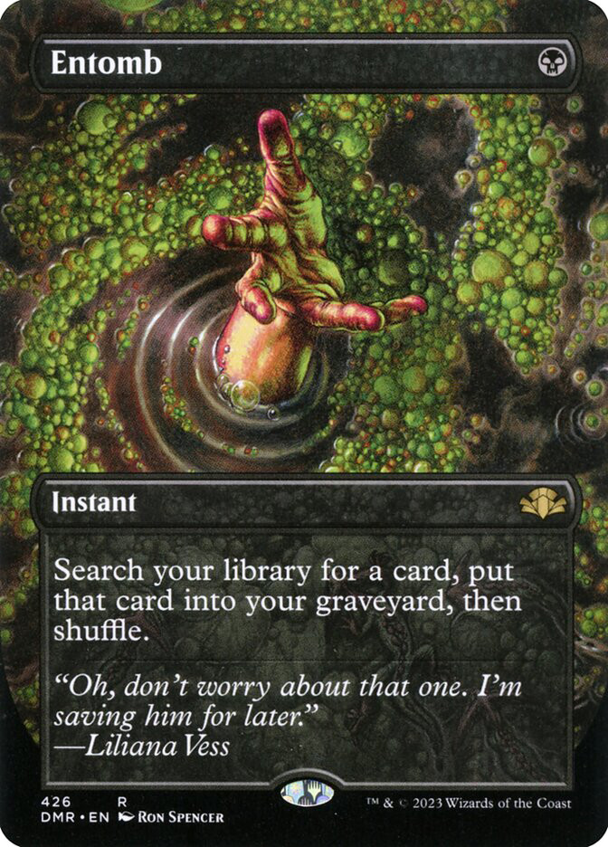MTG Entomb Borderless – Dominaria Remastered