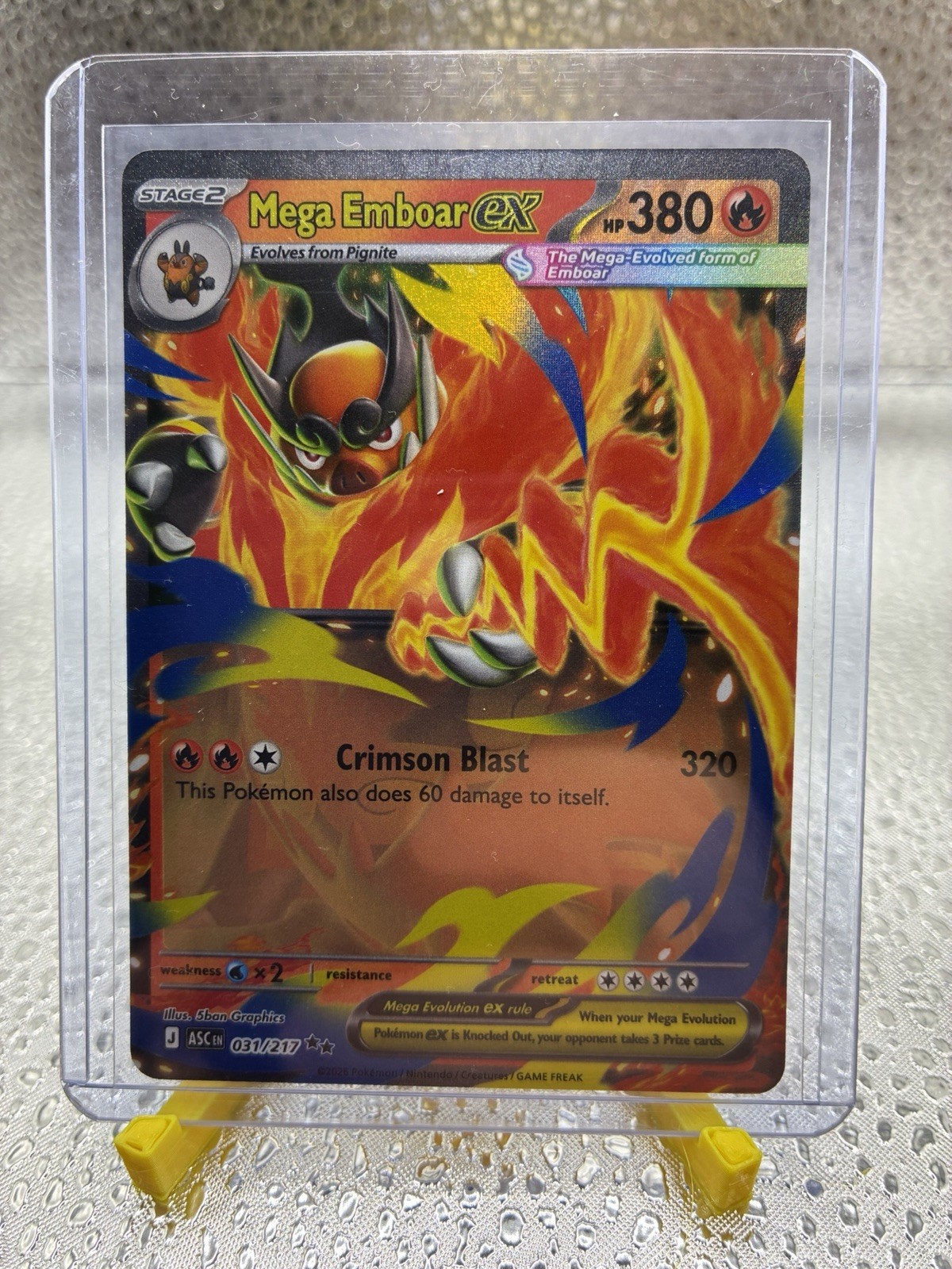 Mega Emboar ex 031/217 Me: Ascended Heroes Holo
