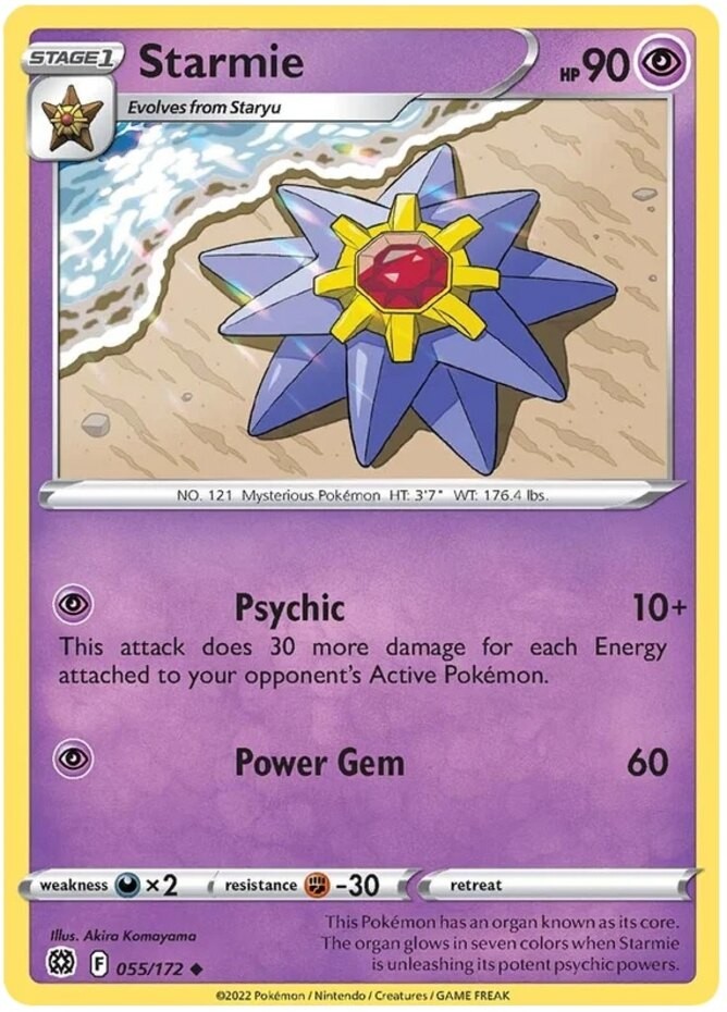 Starmie – 055/172 – Uncommon – Near Mint