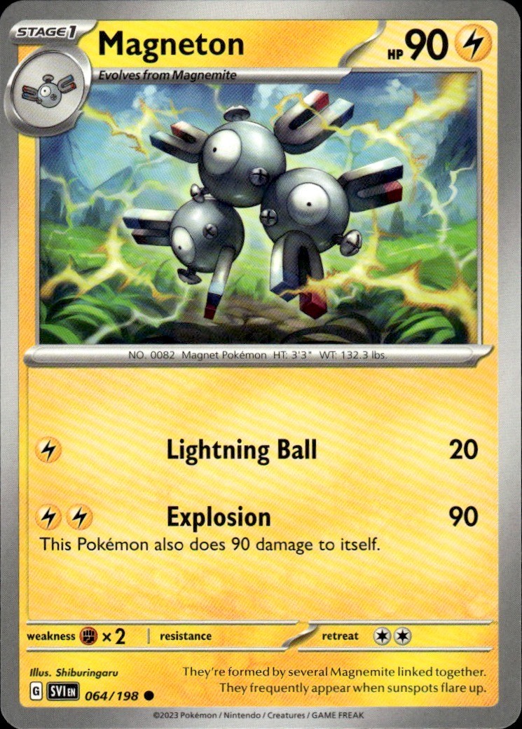 Magneton 064/198 Scarlet & Violet C NM Shiburingaru Pokemon
