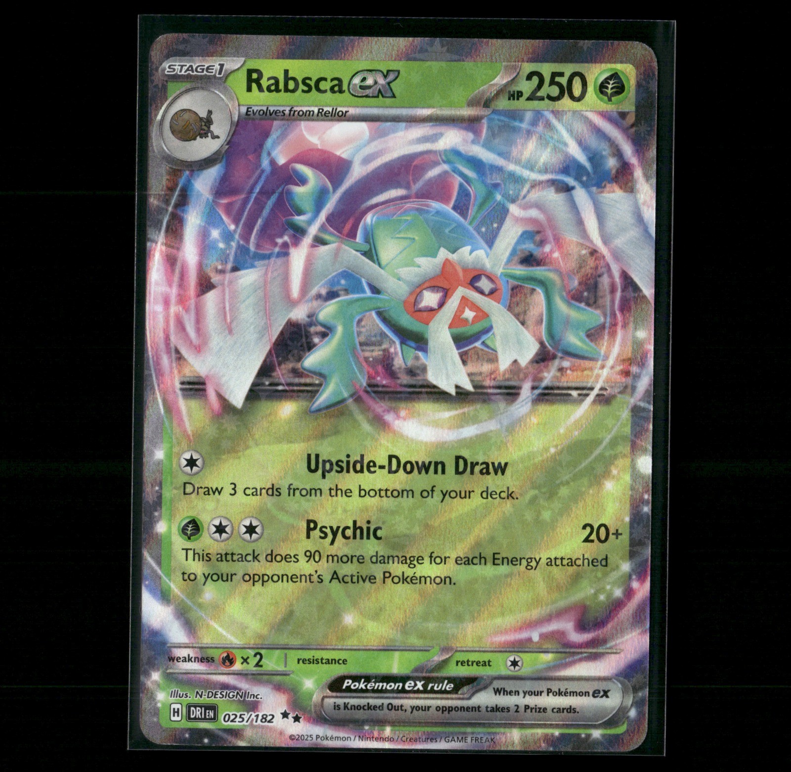Rabsca ex Double Rare #025/182 SV10: Destined Rivals 2025 NM N-DESIGN Inc