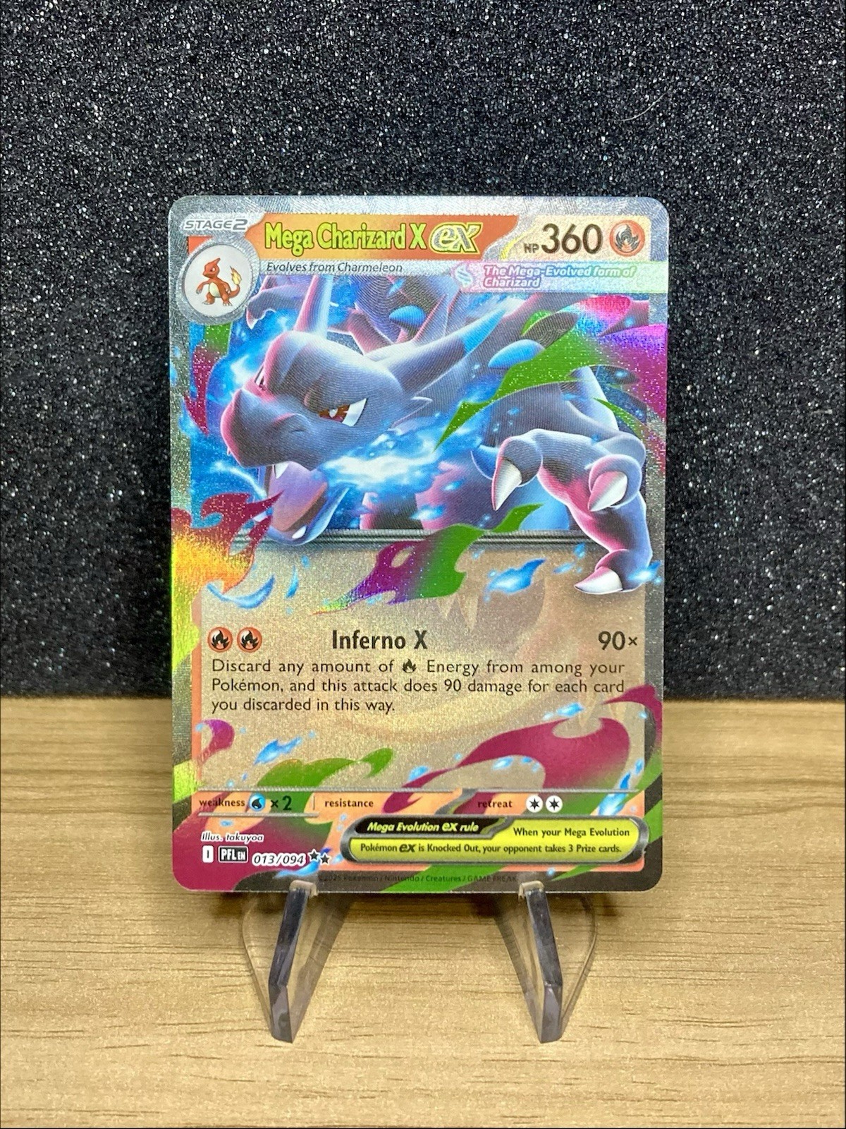 Mega Charizard ex (013/094) ~ Mint/NM [Phantasmal Flames 2025] Holo Pokémon TCG
