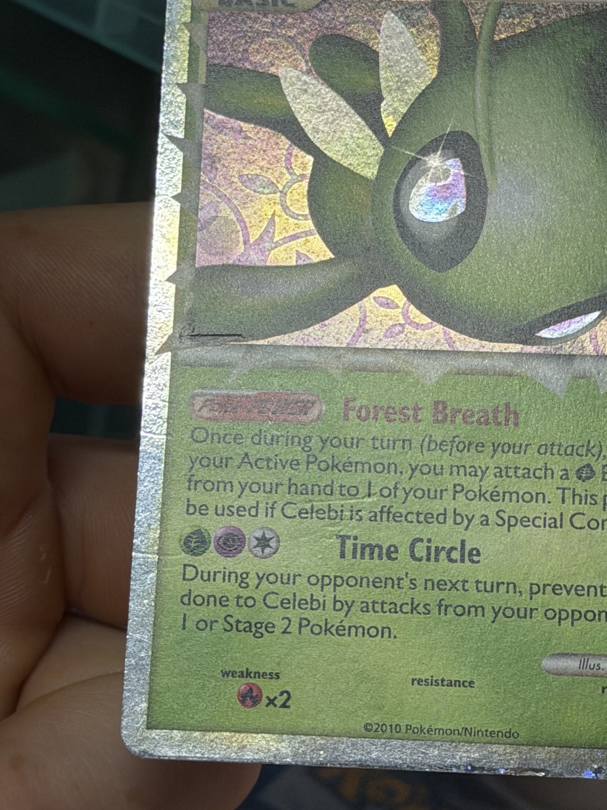 Celebi 92/102 Prime HGSS Triumphant 2010 Holo Rare Pokémon Card