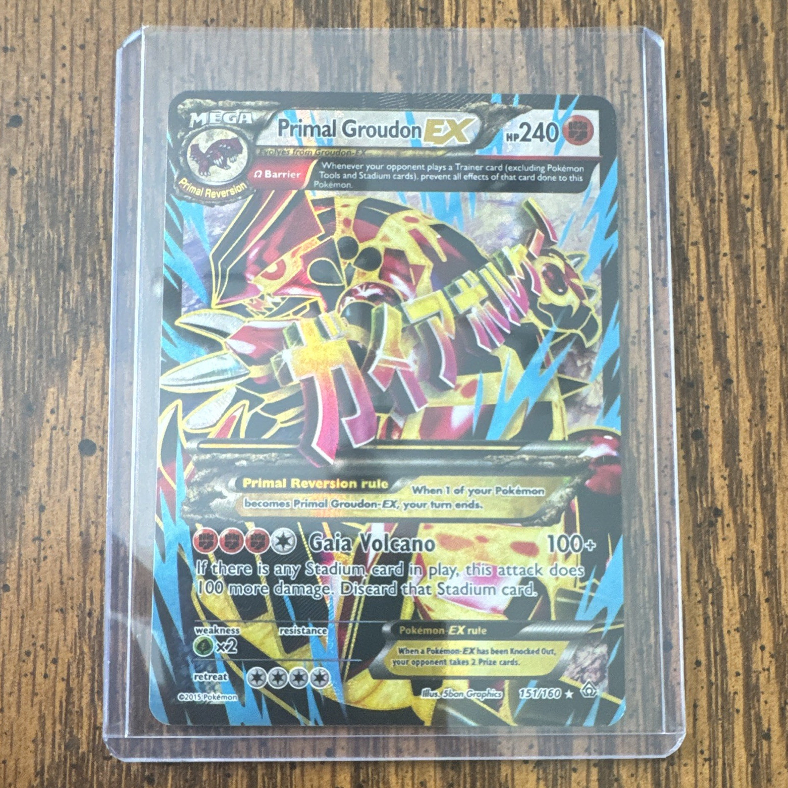 Primal Groudon EX 151/160 XY Primal Clash Full Art Holo