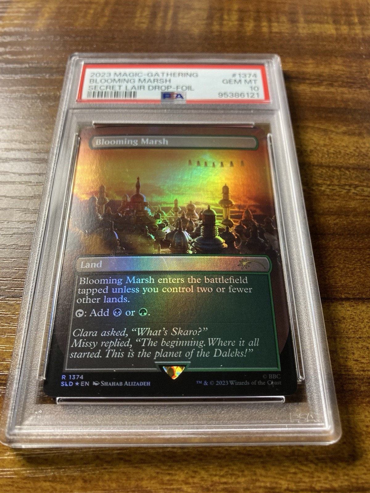 MTG✨BLOOMING MARSH FOIL✨SLD Dalek Lands DOCTOR WHO PSA 10 RARE “Enemy” LAND