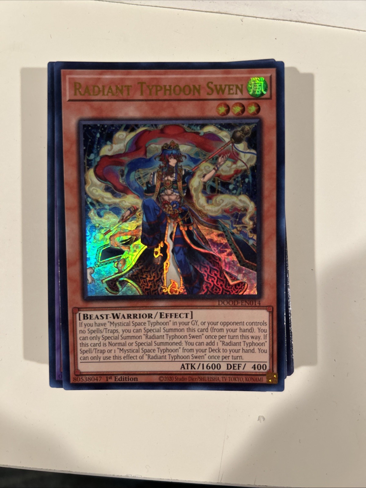Radiant Typhoon Swen DOOD-EN014 Doom of Dimensions 1st Edition