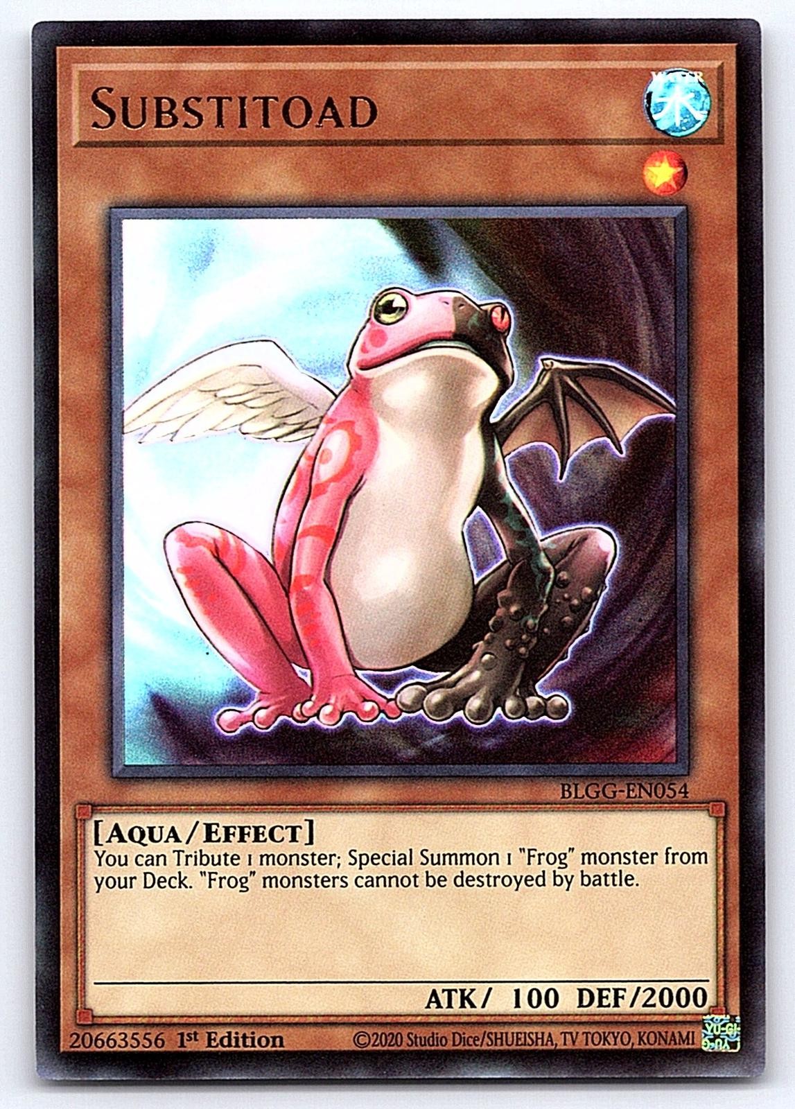 Substitoad BLGG-EN054 Battles of Legend: Yu-Gi-Oh 1st Edition NM