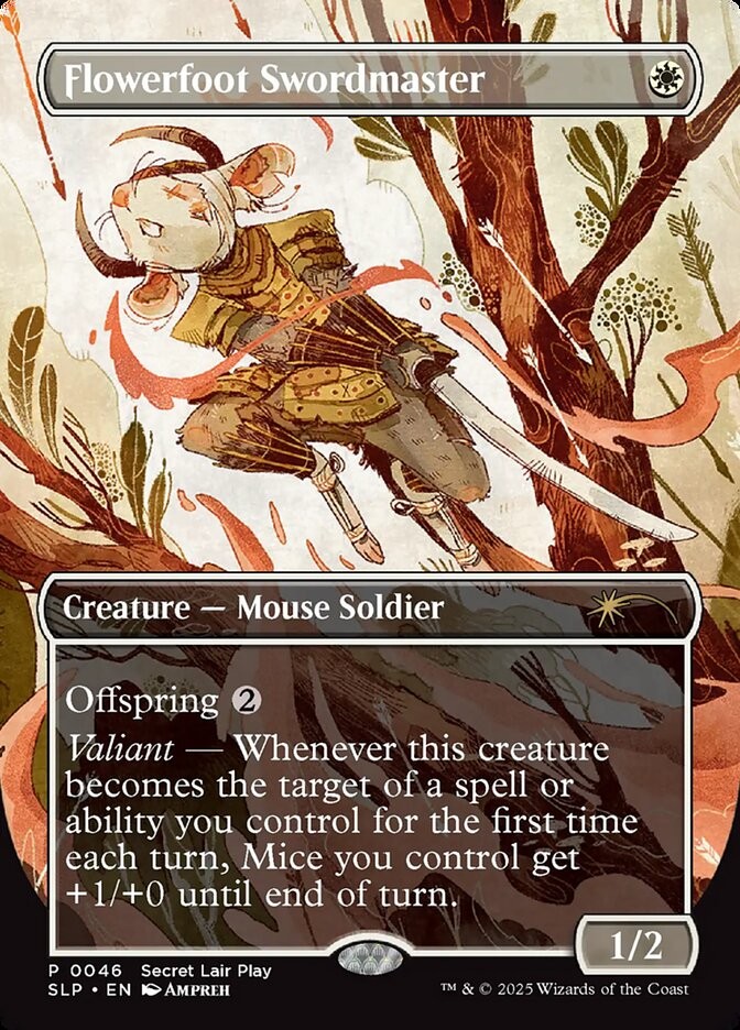 MTG Magic the Gathering Flowerfoot Swordmaster (46/51) Secret Lair Showdown NM
