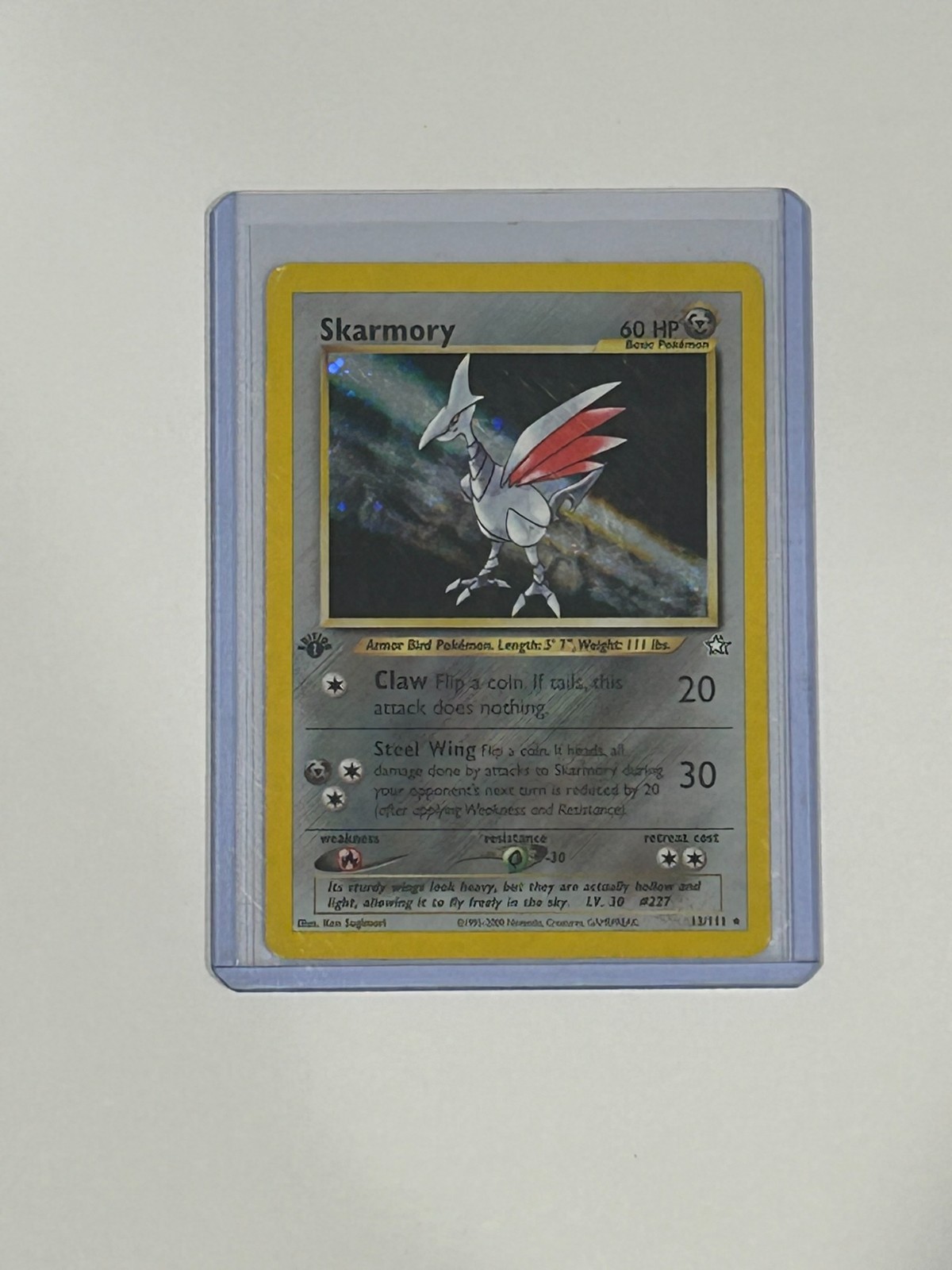 The Pokémon Company Pokémon TCG Skarmory 13/111 Neo Genesis Holo Rare 60HP