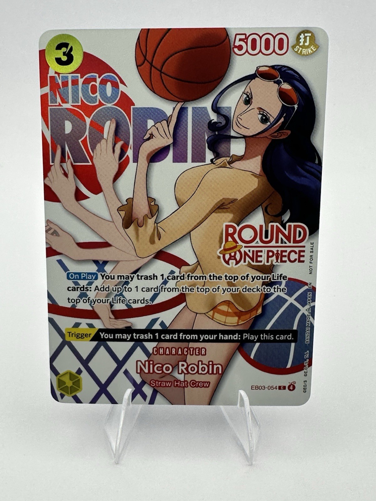 Round 1 x One Piece Nico Robin EB03-054 Promo Card English