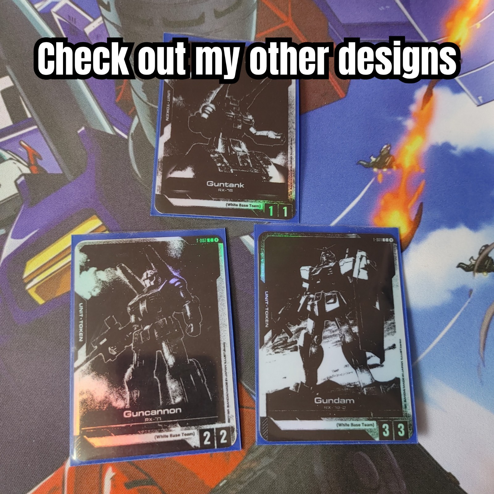 Char Aznable Burger EX Resource Foil Gundam Card Game Custom