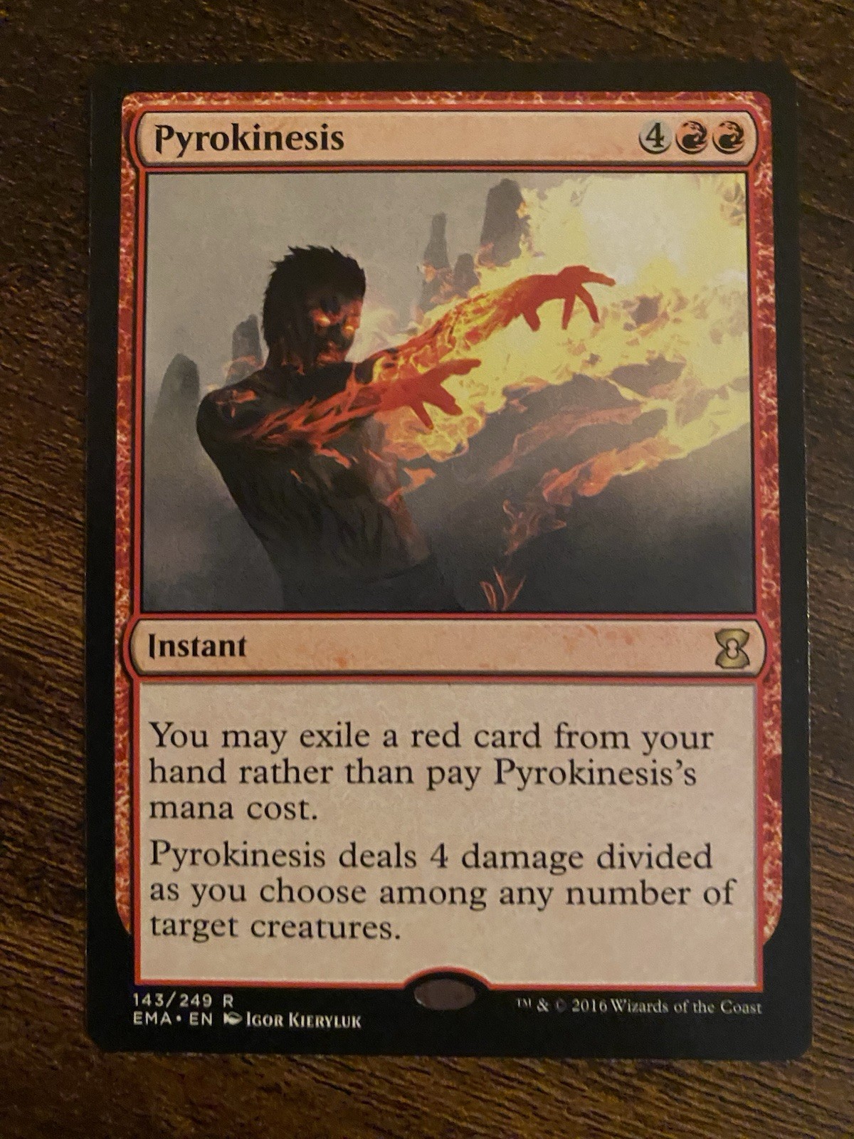 Wizards of the Coast MTG Pyrokinesis 143/249 Rare Red EN Regular EMA 2016