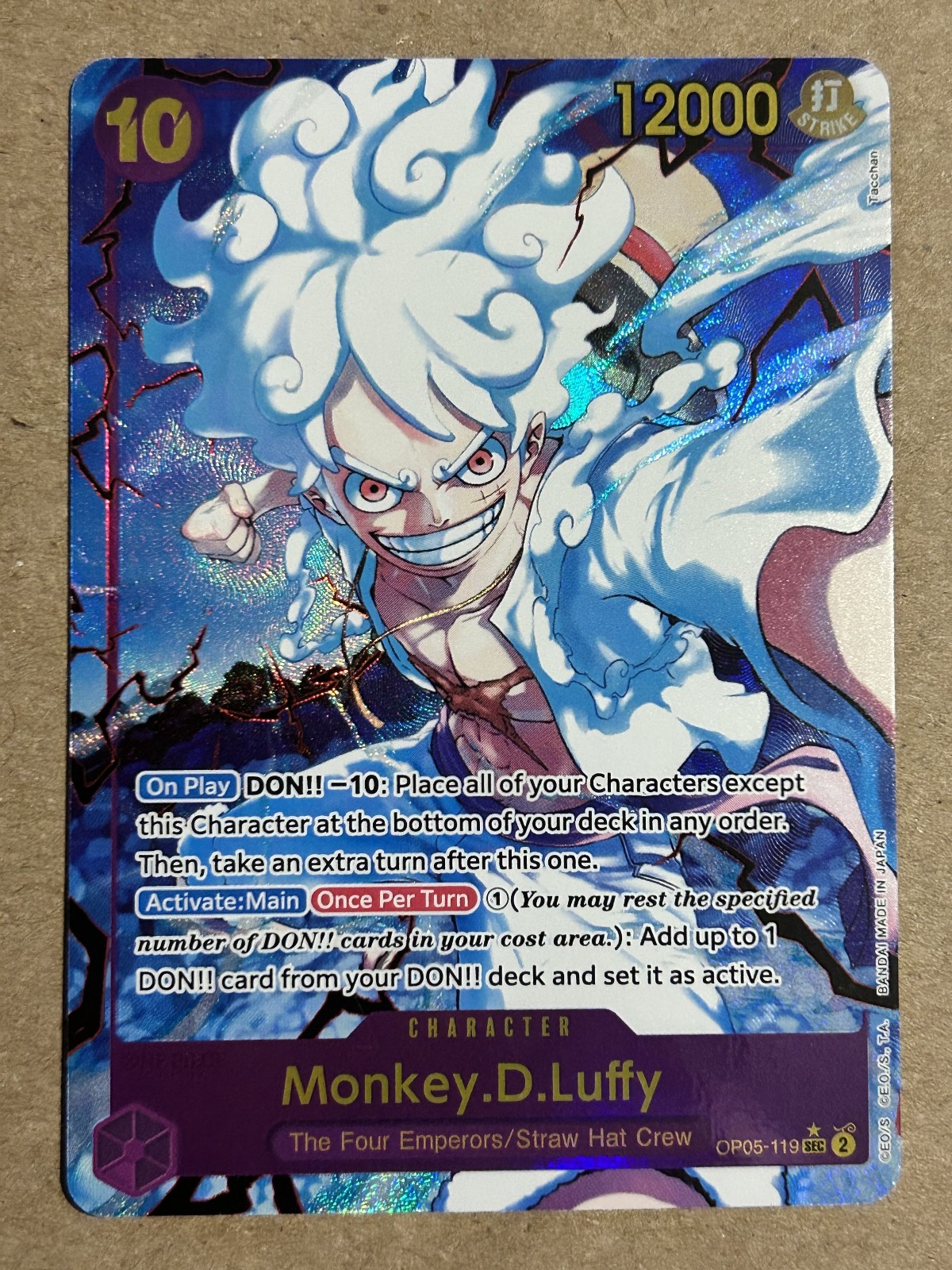 Monkey.D.Luffy (OP05-119) (Alternate Art) English PRB01 One Piece NM