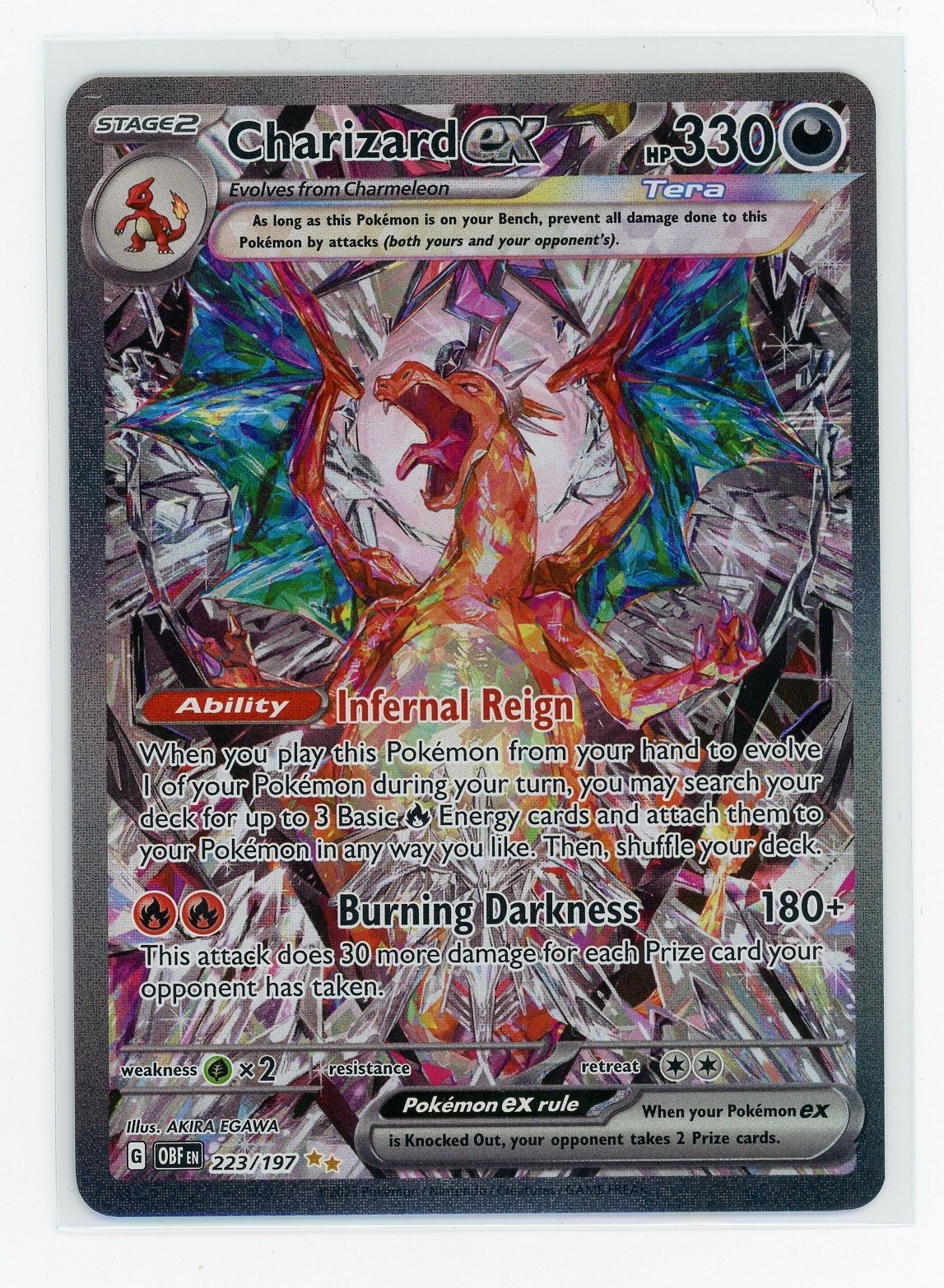 Pokemon TCG – Charizard ex 223/197 – Obsidian Flame – SIR