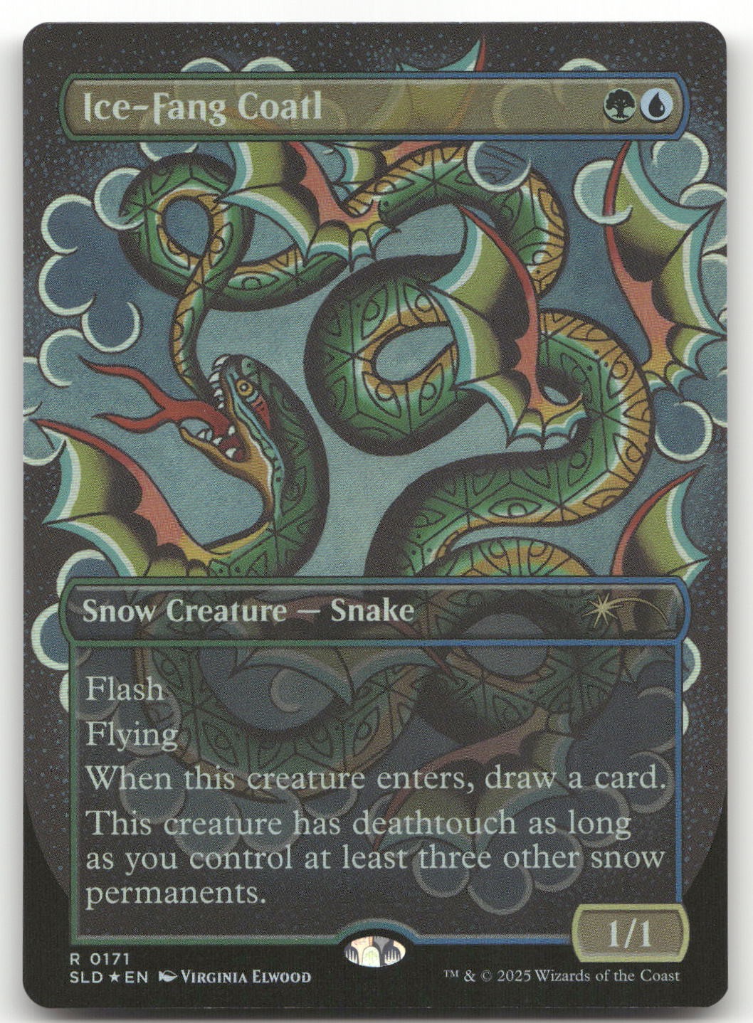 Ice-Fang Coatl (0171) #171 (Foil) (NM) Secret Lair Drop SLD Magic MTG