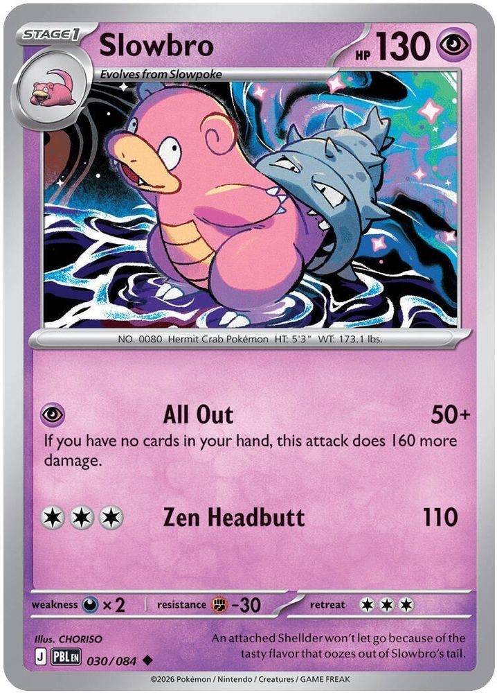 Pokémon TCG – Slowbro – 030/084 – Common – Pitch Black
