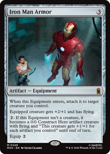 Iron Man Armor (Foil) Mythic MTG Marvel Super Heroes