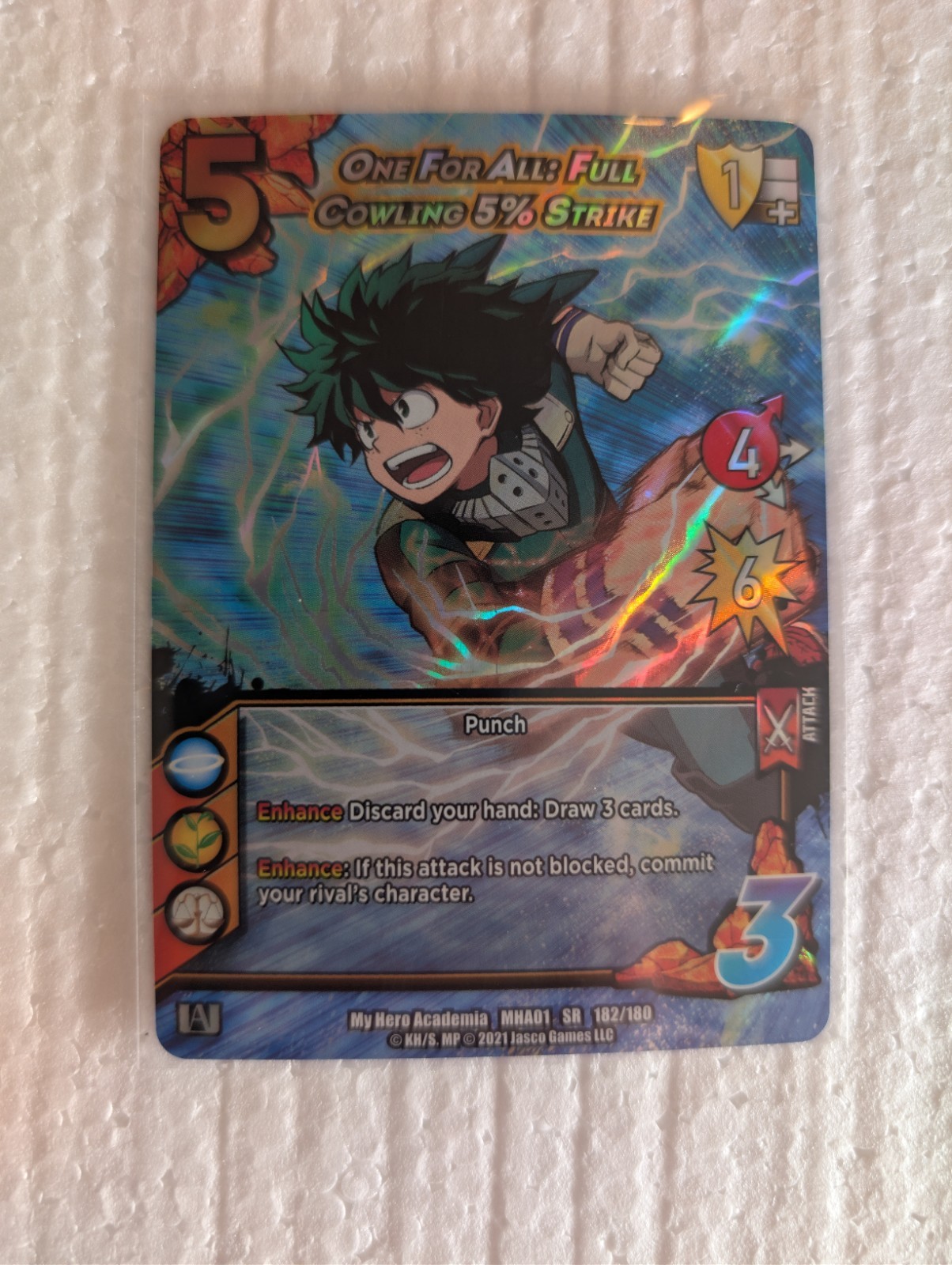 My Hero Academia CCG One For All: Full Cowling 5% Strike XSR Series 1 Unlimited
