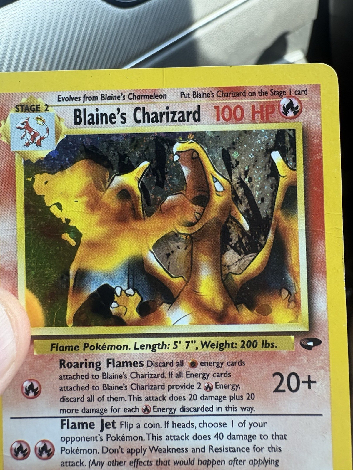 Blaine’s Charizard 2/132 Gym Challenge Holo 🔥📈