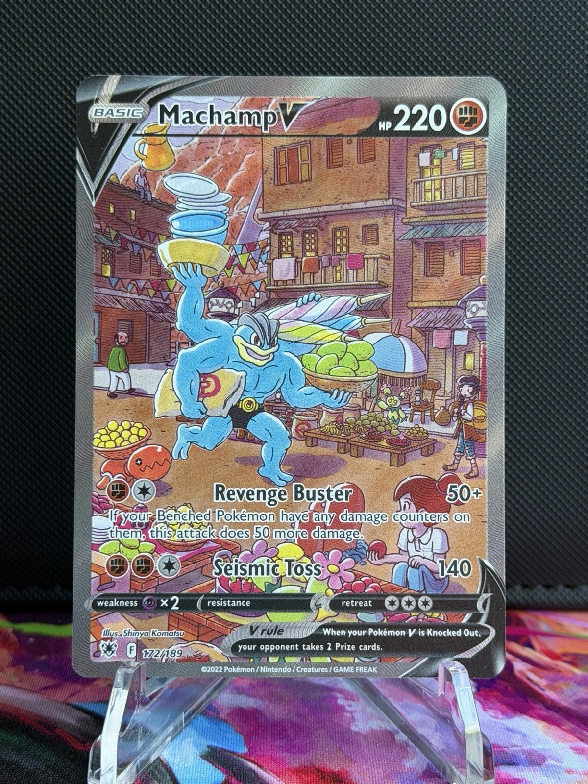 Machamp V (Alternate Full Art) 172/189 Swsh10: Astral Radiance Holo