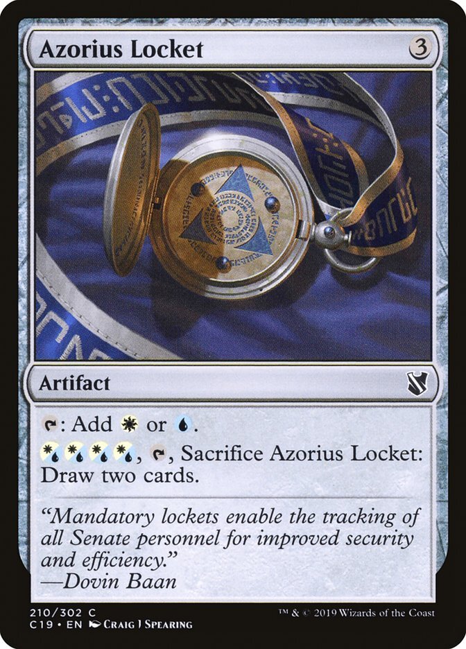 MTG Magic the Gathering Azorius Locket (210/355) Commander 2019 LP