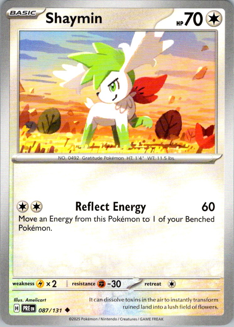 Shaymin Uncommon SV: Prismatic Evolutions 087/131 NM Amelicart