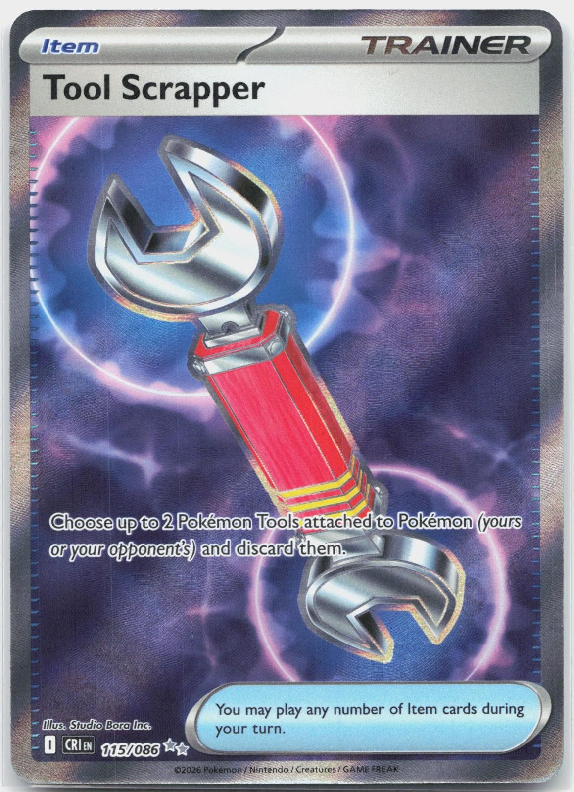 Tool Scrapper 115/086 Ultra Rare Chaos Rising Pokemon Holo NM/M