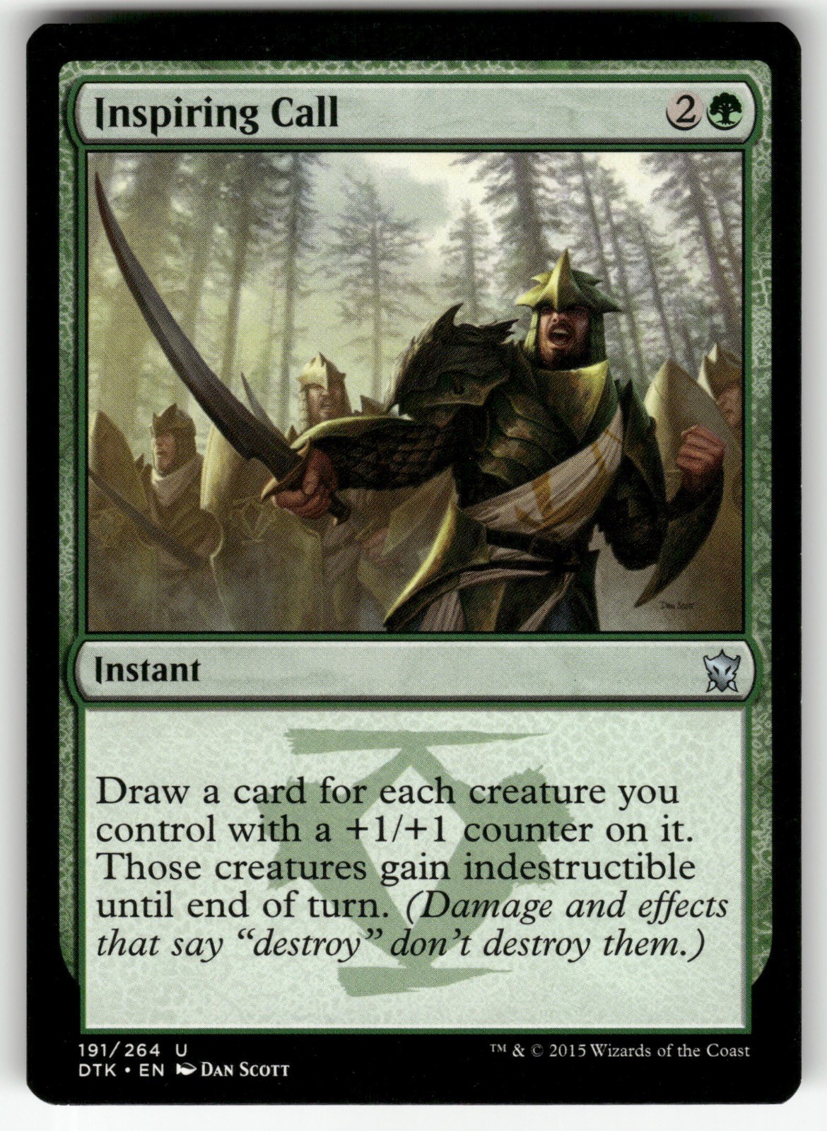 Inspiring Call 191 Dragons of Tarkir Magic: The Gathering Near Mint