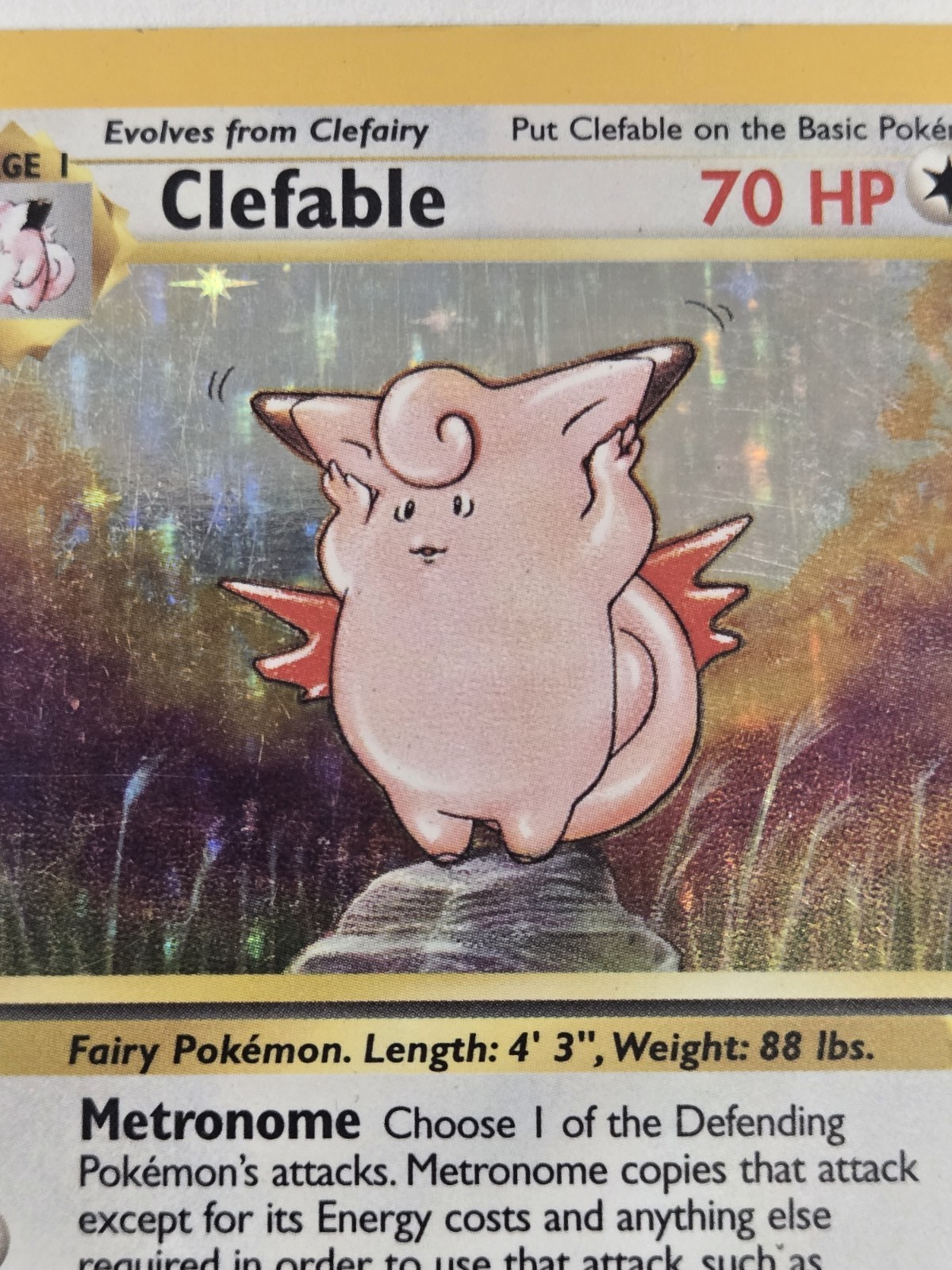 Clefable 01/64 Jungle Holo