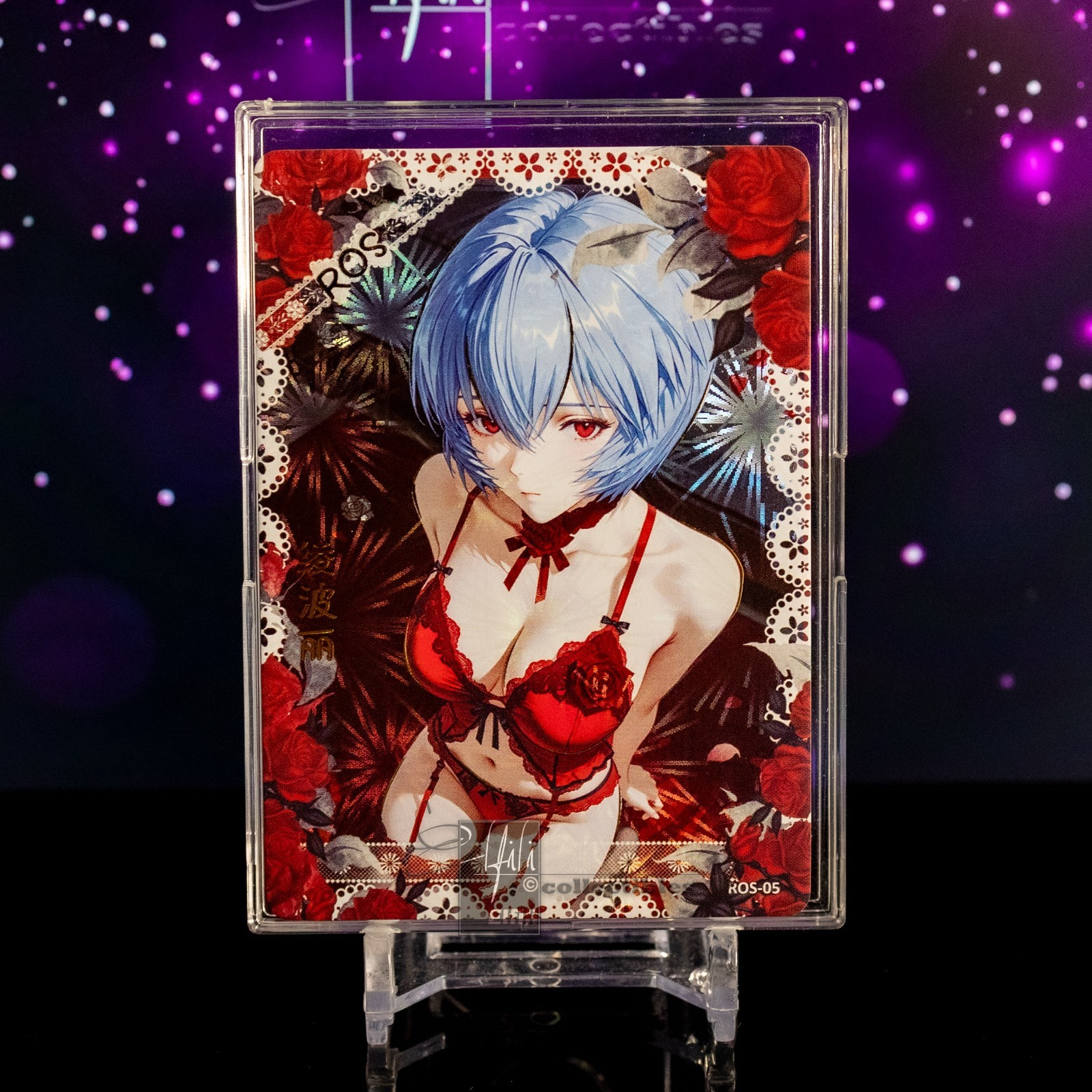 Rei Ayanami Waifu Trading Card ROS-05 No. 053/188 Premium Anime Femme Evangelion