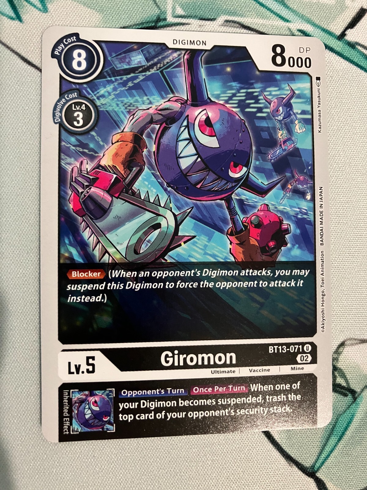 Giromon BT13-071 U Digimon CCG | Versus Royal Knights NM