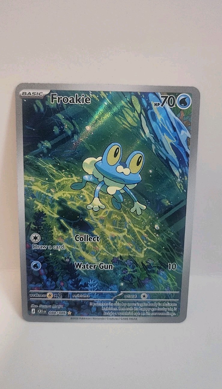 2026 Pokemon Mega Evolution Chaos Rising Froakie Illustration Rare #088/086